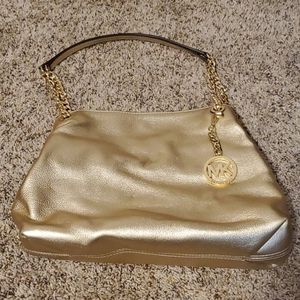 Gold Michael Kors Purse